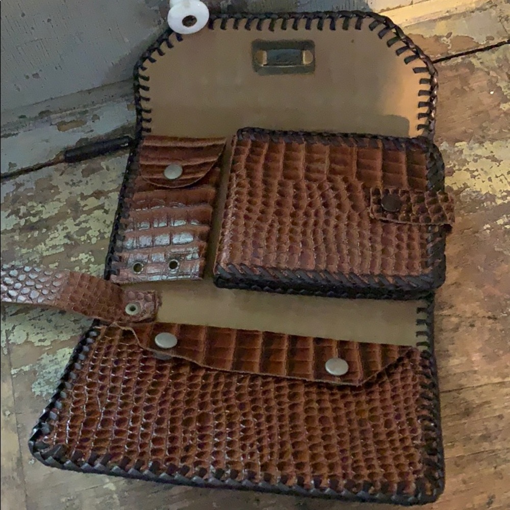 Vintage leather clutch - Picture 2 of 7